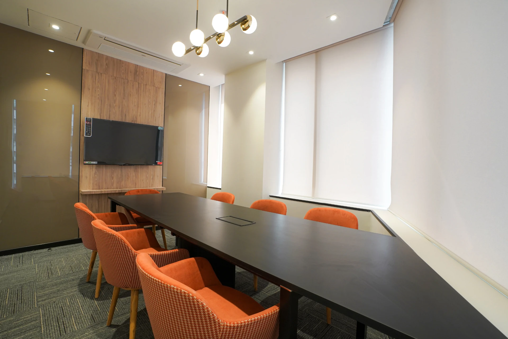 Orange Conference Room at YesssWorks Mahape, Aurum Q6