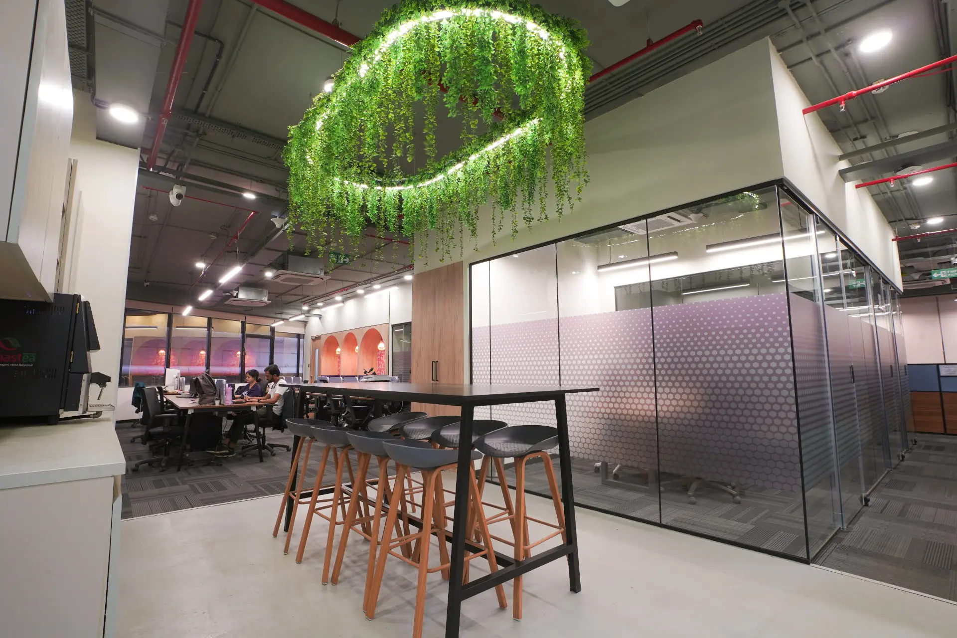 High Table & Green Canopy at YesssWorks Mahape