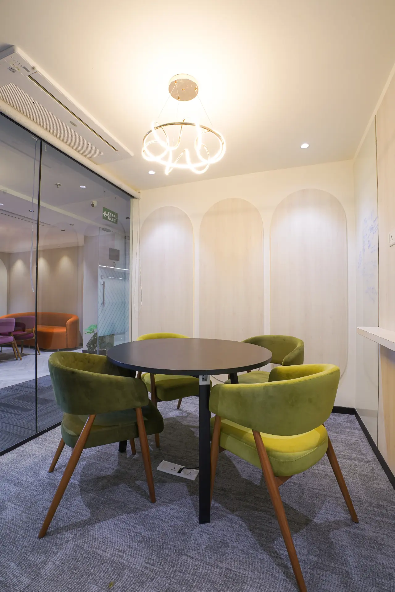 Arch Booth Seating & Desks at YesssWorks Mumbai and Navi Mumbai