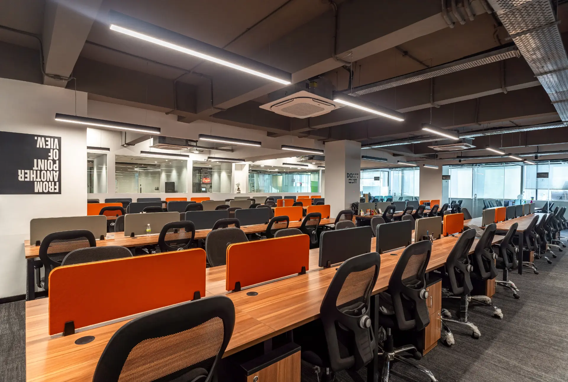 Arch Booth Seating & Desks at YesssWorks Mumbai & Navi Mumbai