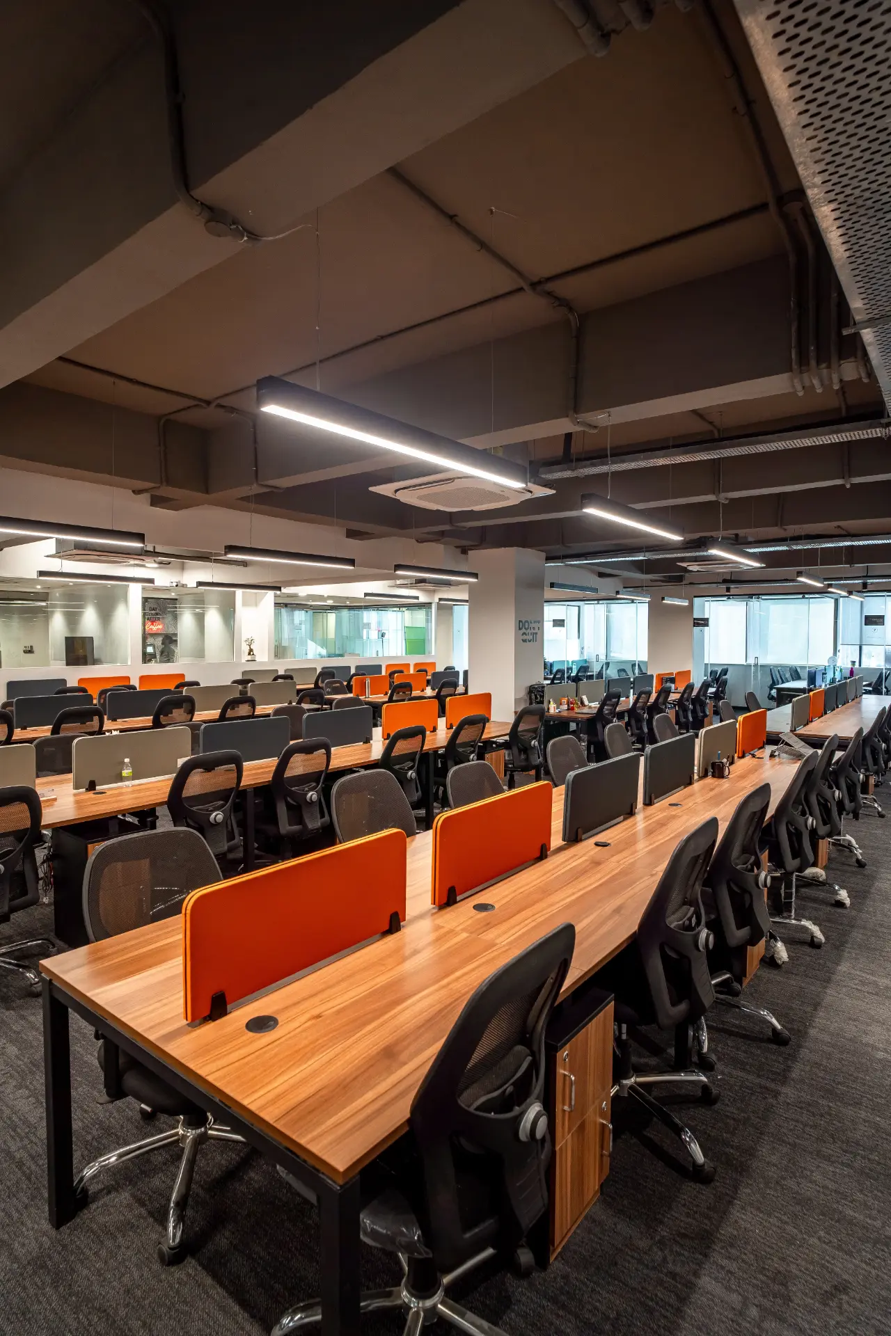 Boardroom Seen Through the Glass Wall at YesssWorks Mumbai & Navi Mumbai