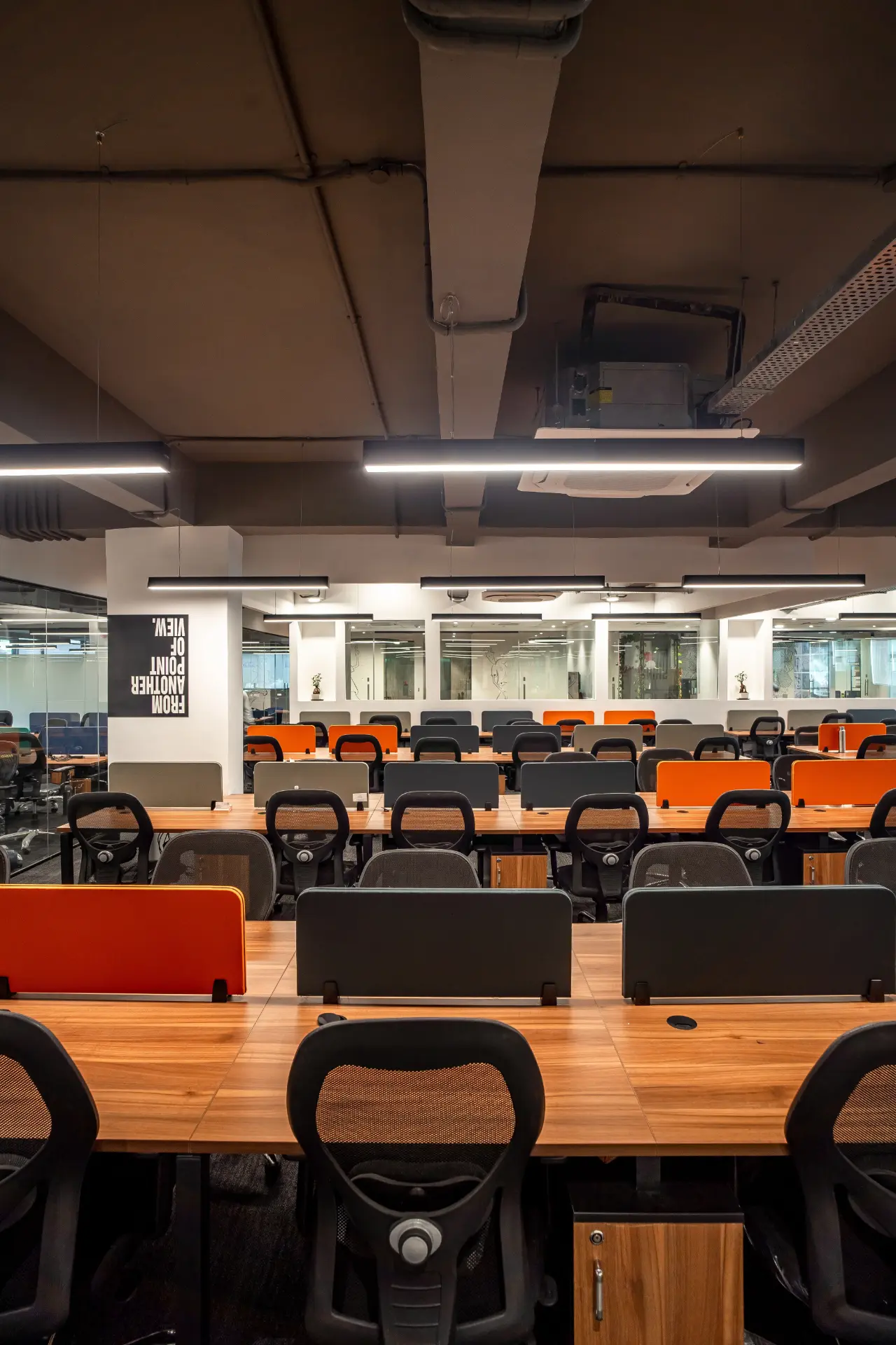 Open Desks near the Phone Booth at YesssWorks Mumbai & Navi Mumbai