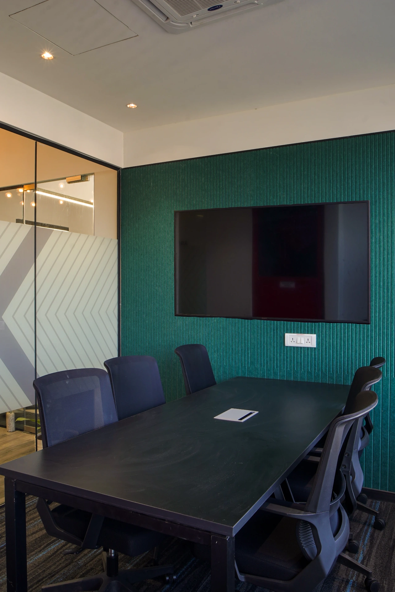 Green Acoustic Meeting Room at YesssWorks Mahape