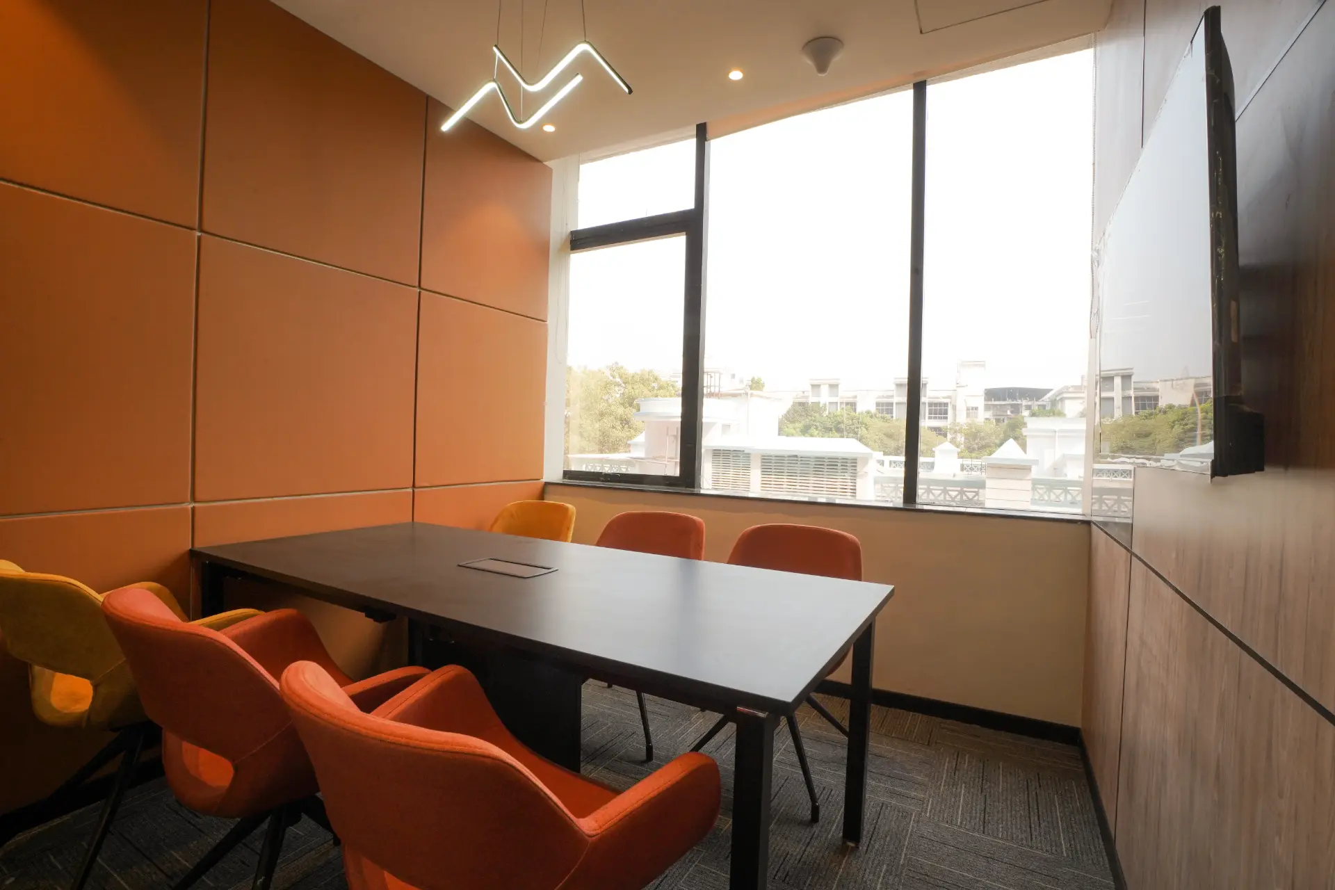 Six Seat Meeting Room at YesssWorks Mahape