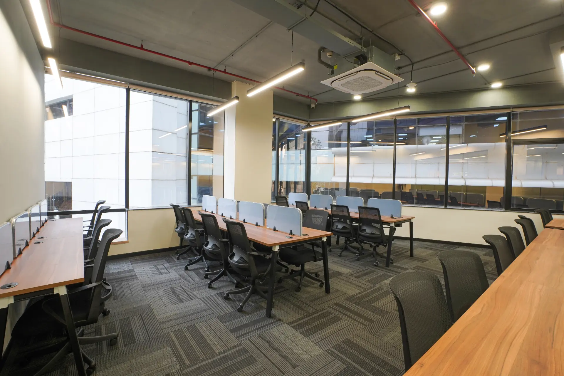 Corner Desks With City View at YesssWorks Mahape