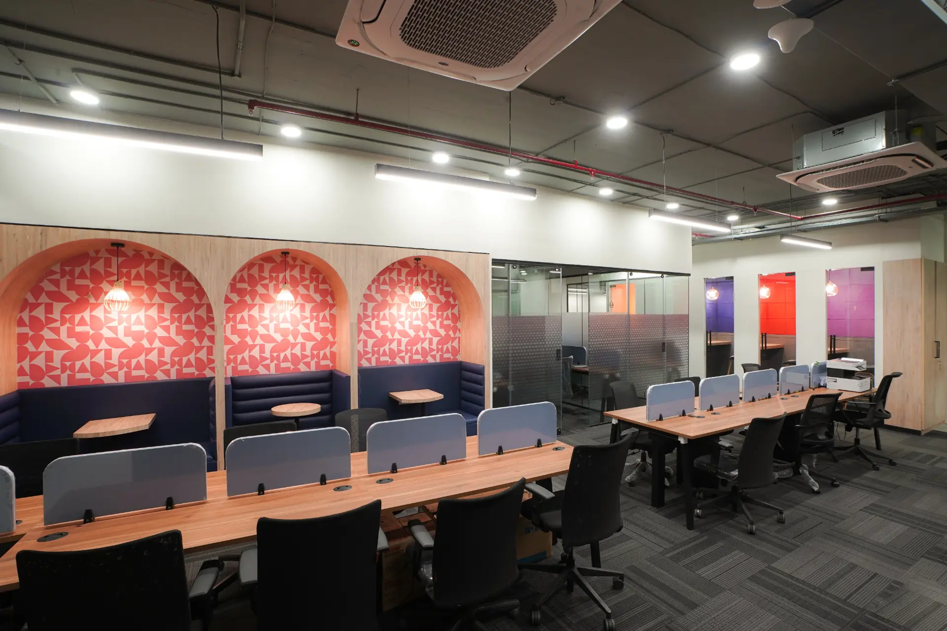 Arch Booth Seating at YesssWorks Mahape