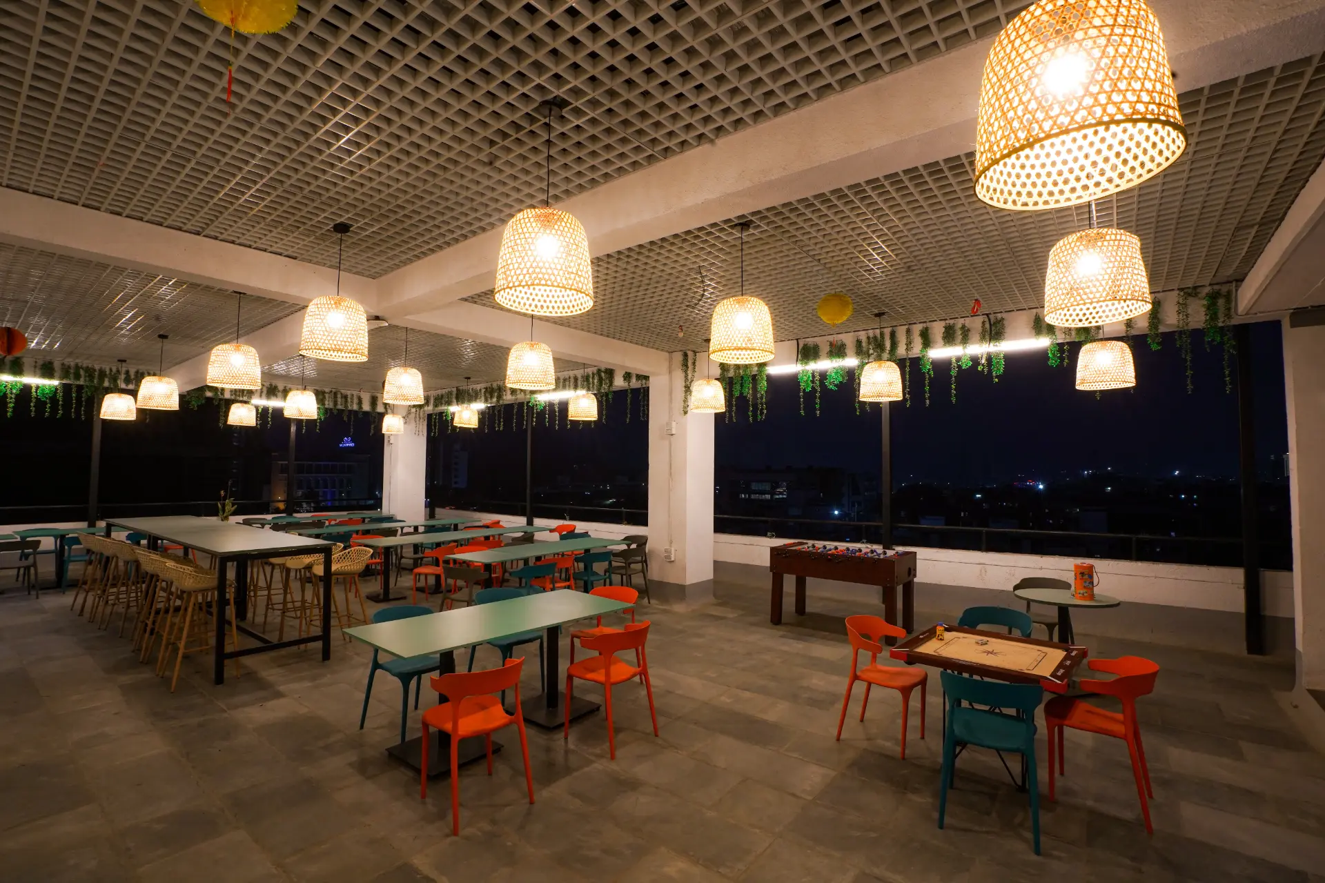 Rooftop Games & Long Tables at YesssWorks Mahape