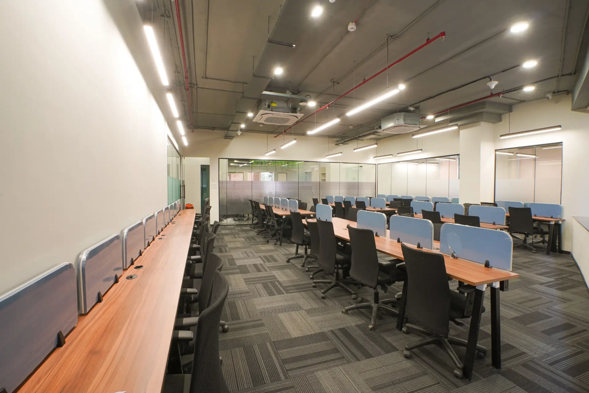 Twin Desk Rows, Floor 2 at YesssWorks Navi Mumbai