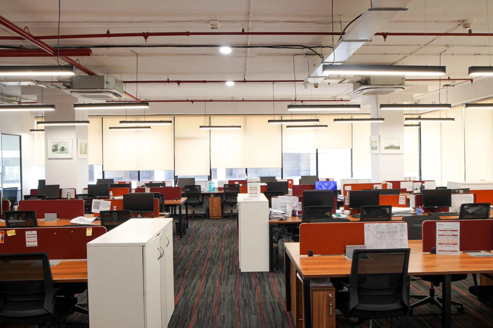 YesssWorks office floor with private cabins