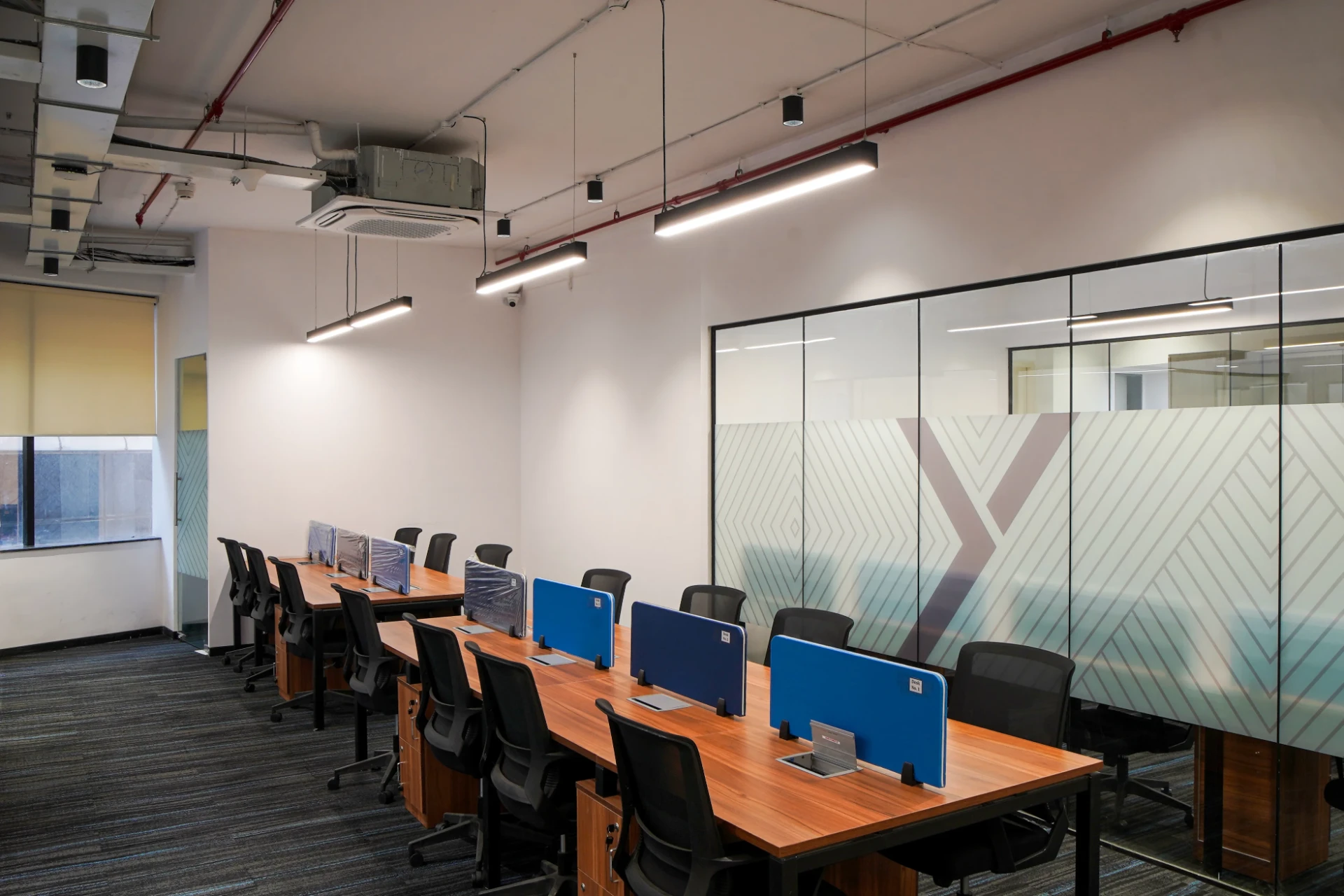 Boardroom Seen Through the Glass Wall at YesssWorks Mumbai & Navi Mumbai
