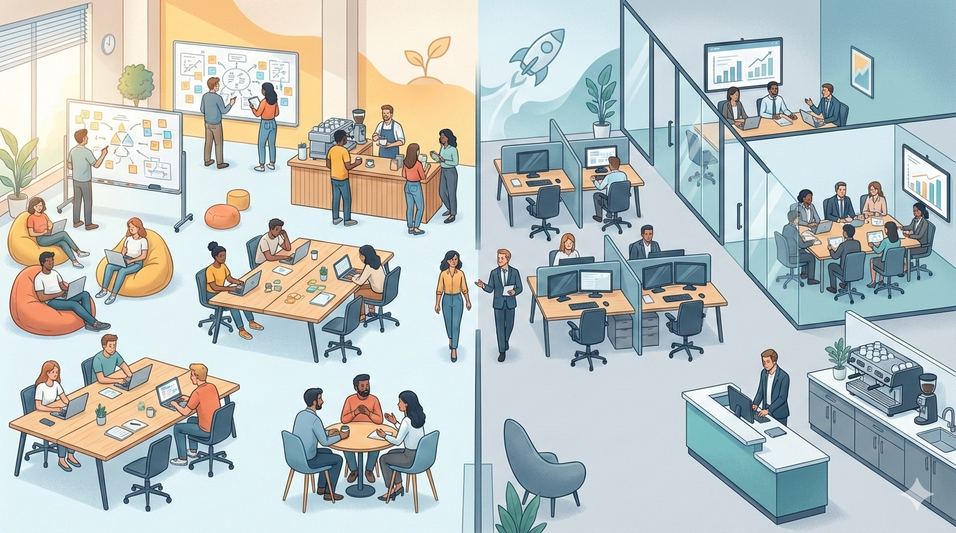 Coworking Spaces for Early-Stage vs Growth-Stage Startups