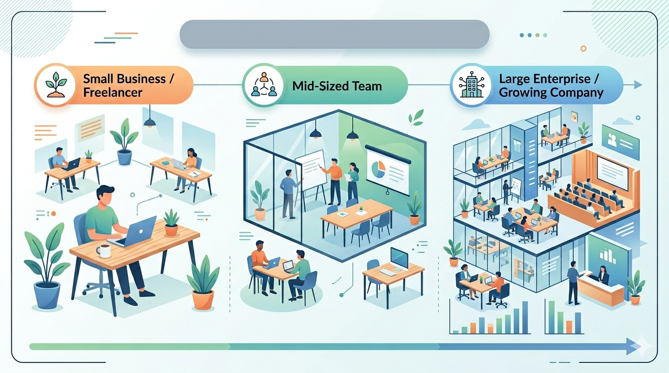 How to Choose the Right Coworking Space for Your Business Size